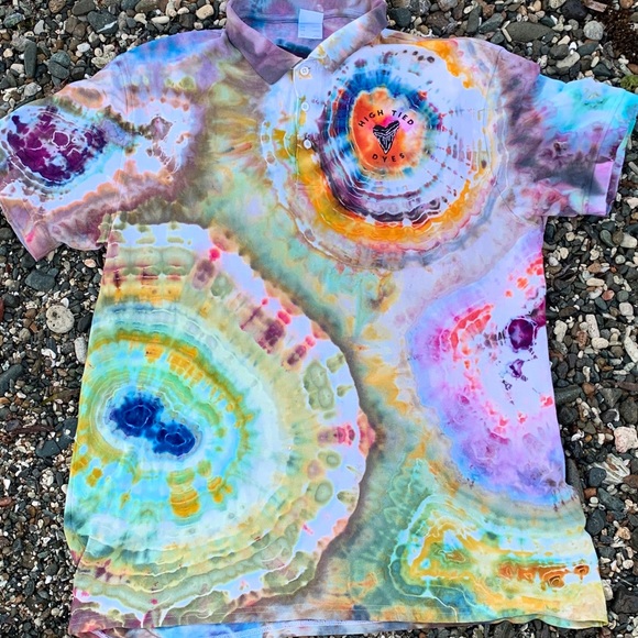 tie dye geode shirt